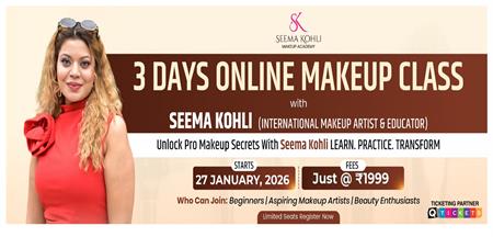 3 days online makeup class